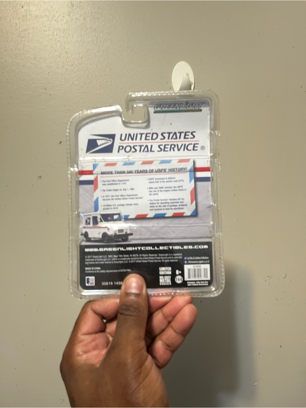USPS Mail Truck Collectible Pack - White